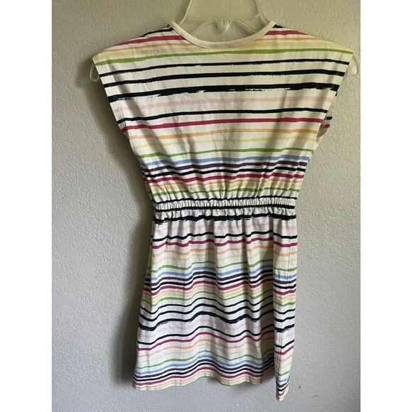 Hanna Andersson Multicolor Striped Dress Size 140 Girls 10 Sleeveless Rainbow - Picture 2 of 4